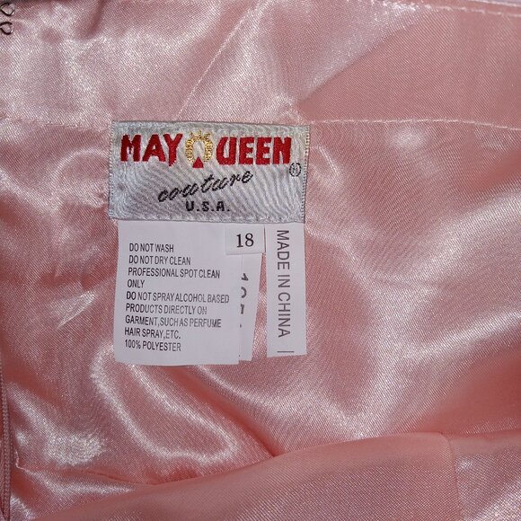 May Queen Couture V Neck Sleeveless Fit and Flare Short Dress Sz 18 NEW - Picture 7 of 16